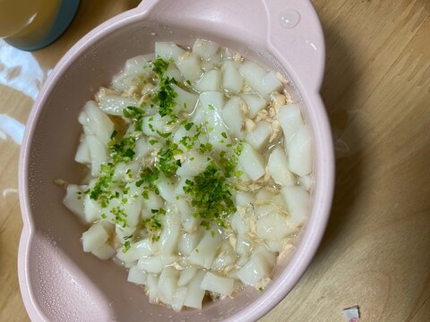 離乳食　鮭のりうどん